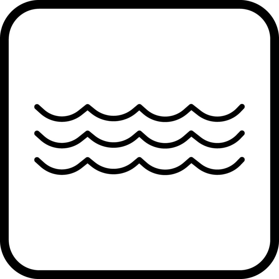 Water Wave Icon Design vector
