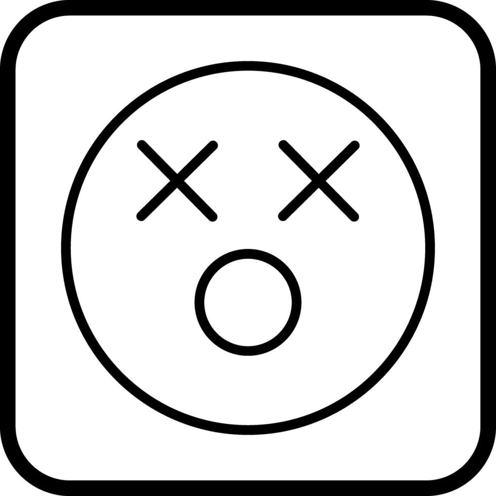 Dizzy Face Icon Design vector
