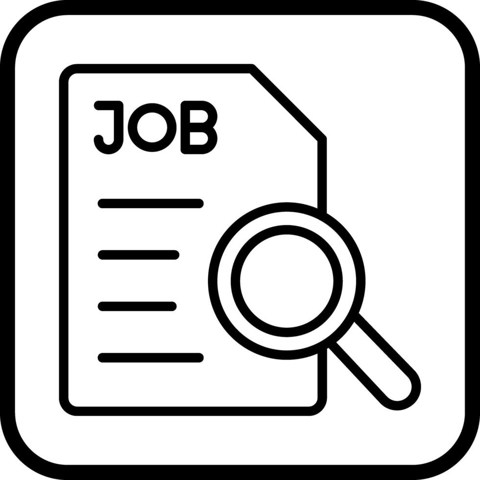 Job Search Icon Design vector