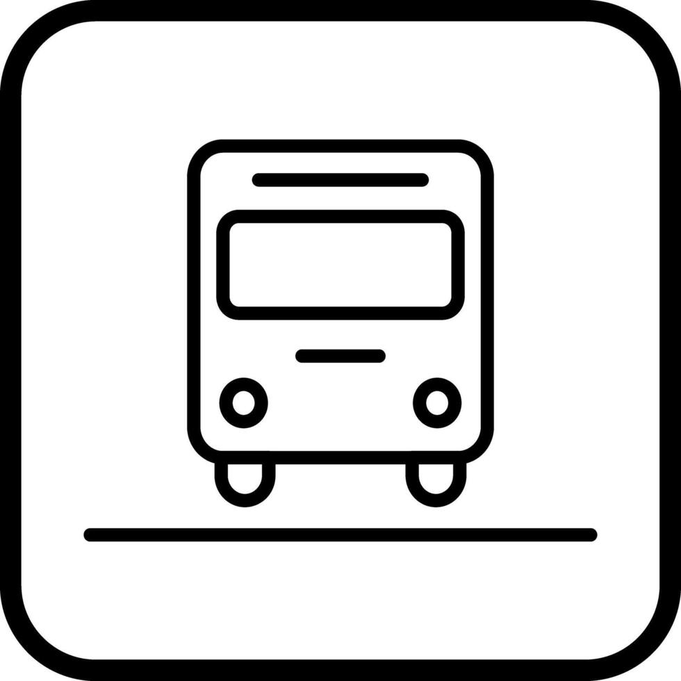 Oncoming Bus Icon Design vector