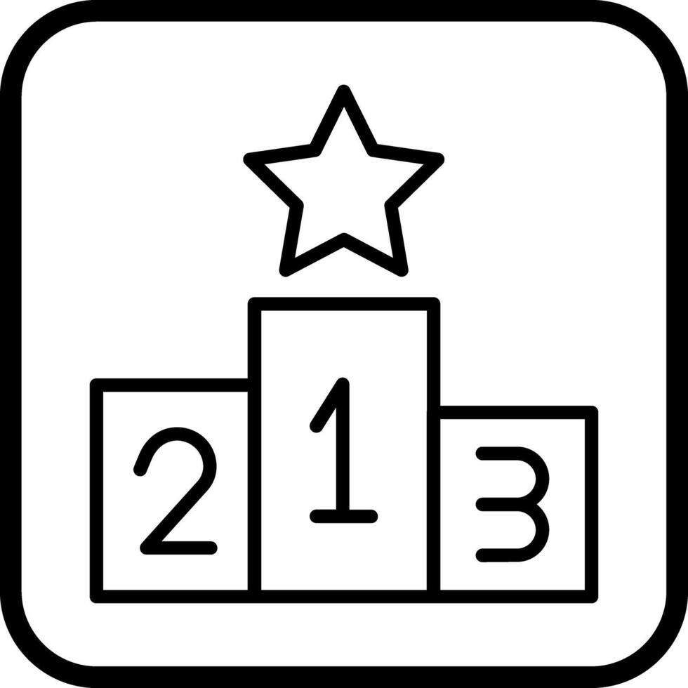 Podium Icon Design vector