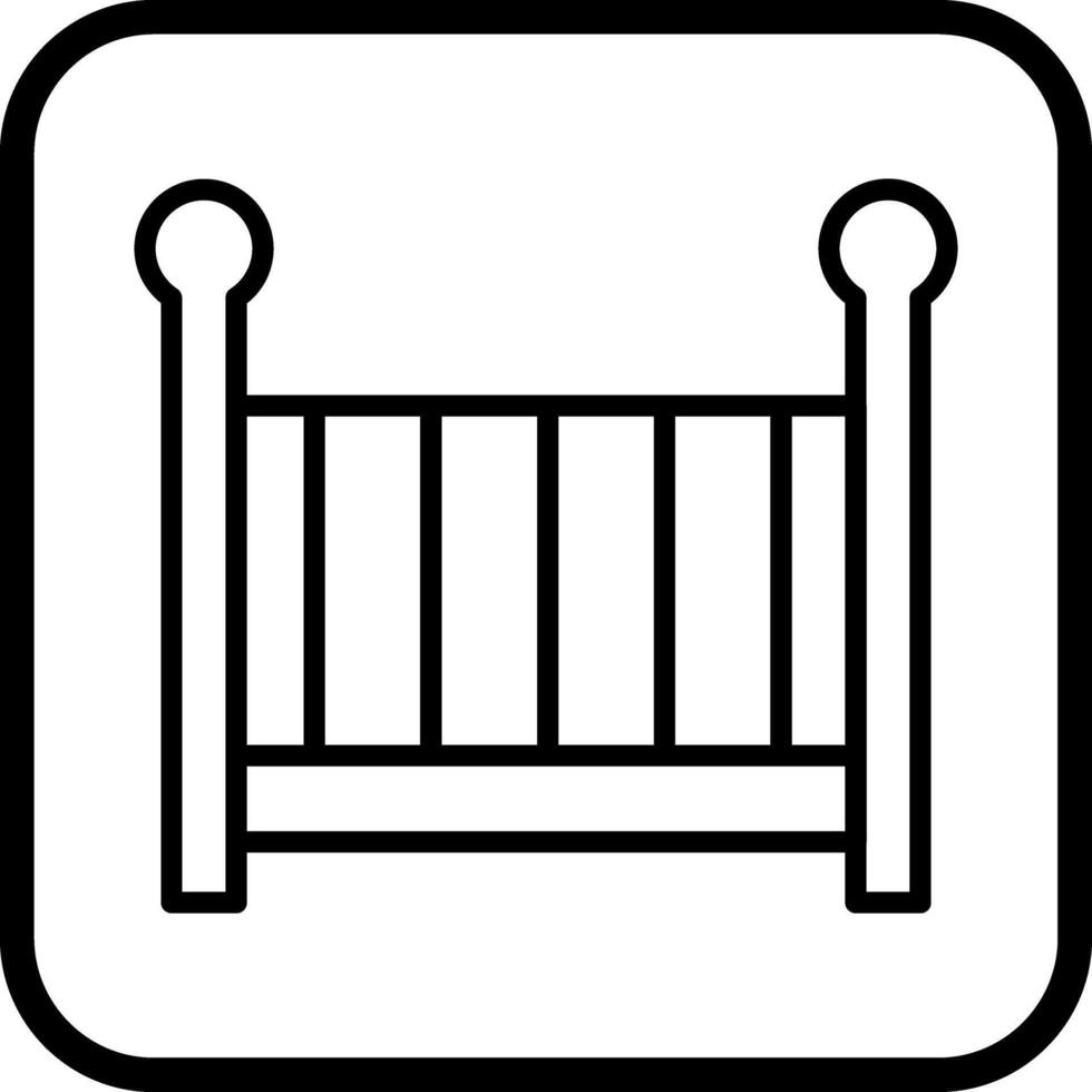 Nursery Cots Icon Design vector