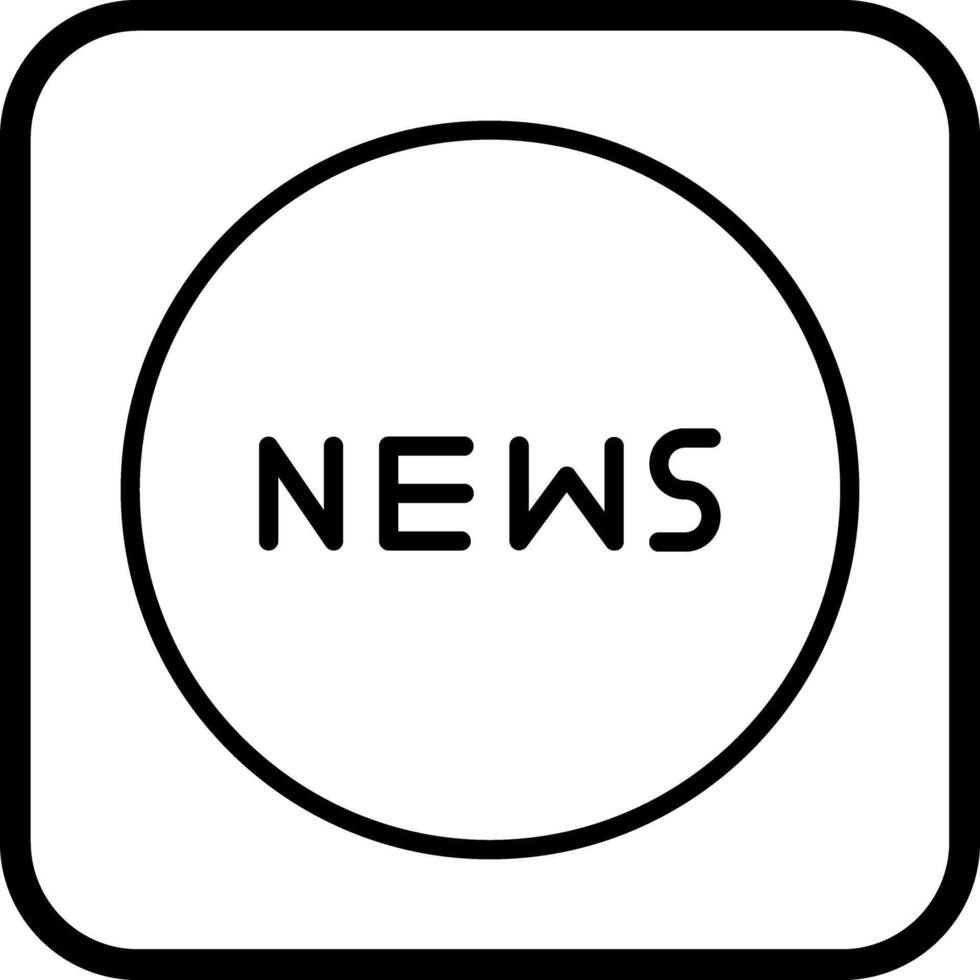 News Icon Icon Design vector