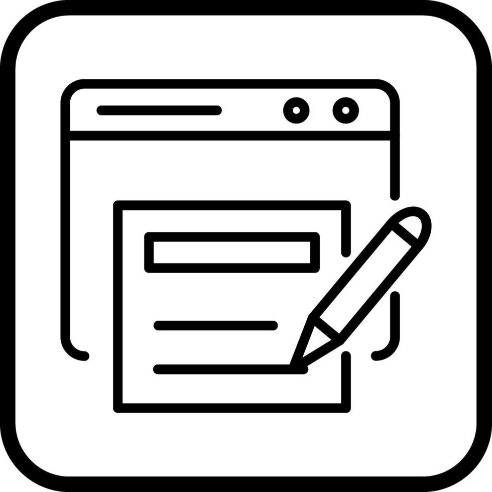 News Blog Icon Design vector