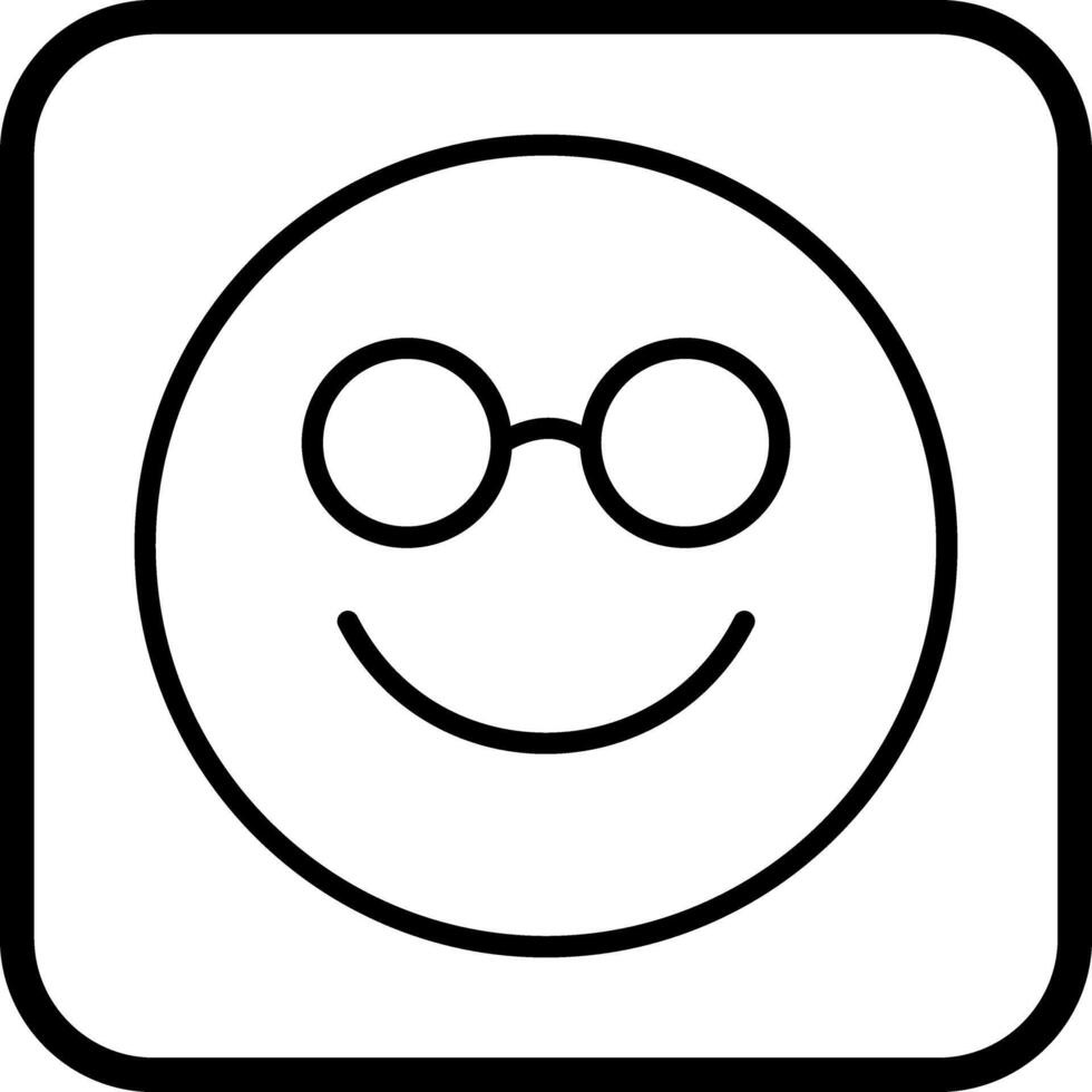 Nerd Face Icon Design vector