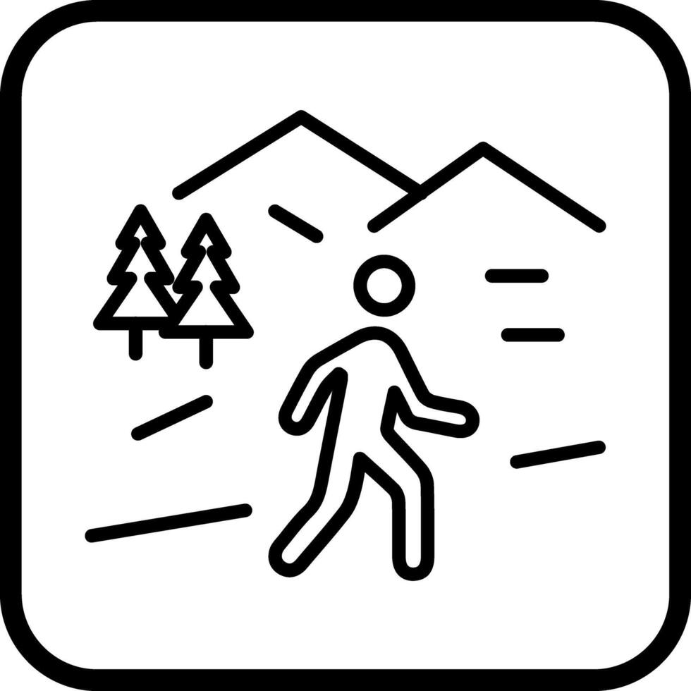 Nature Walk Icon Design vector