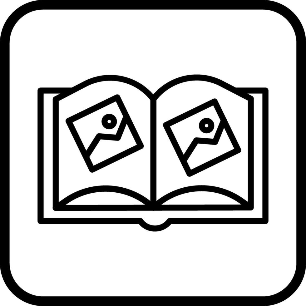 Memory Book Icon Design vector