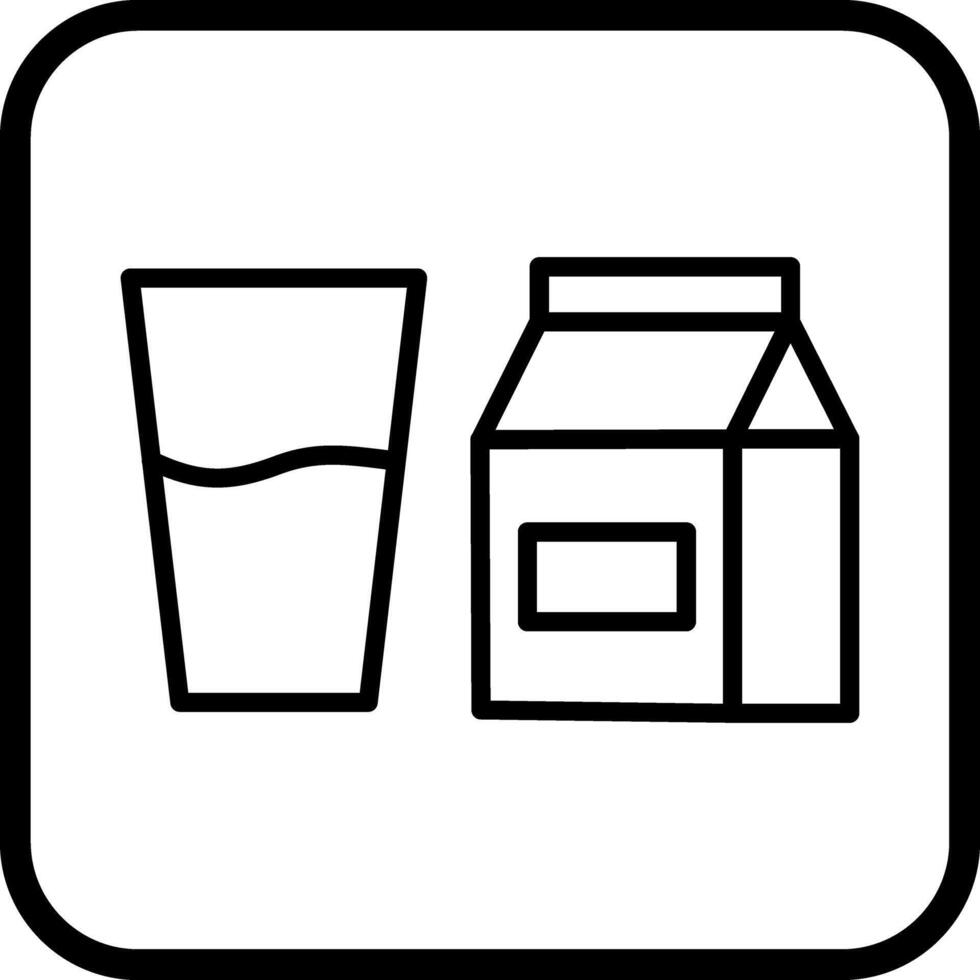 Glass of Milk Icon Design vector