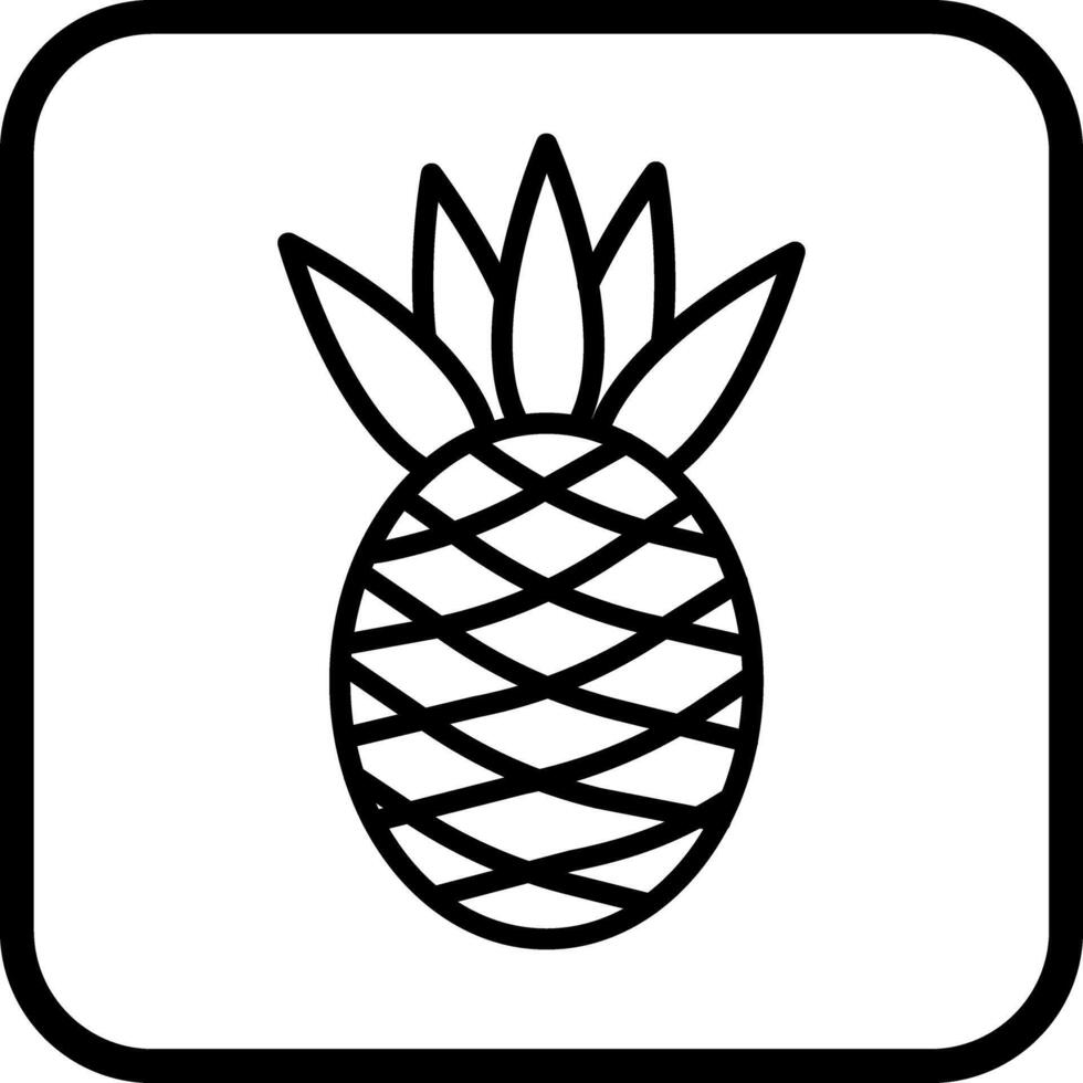 Pineapple Icon Design vector