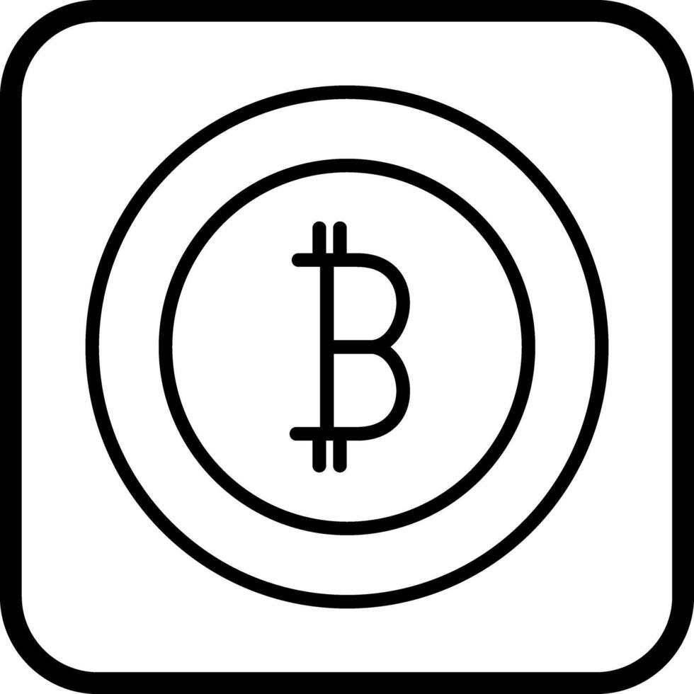 Bitcoin Icon Design vector