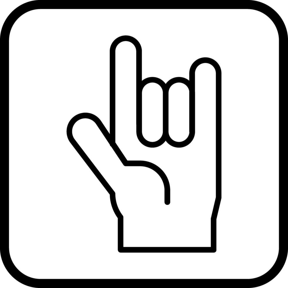 Love You Gesture Icon Design vector