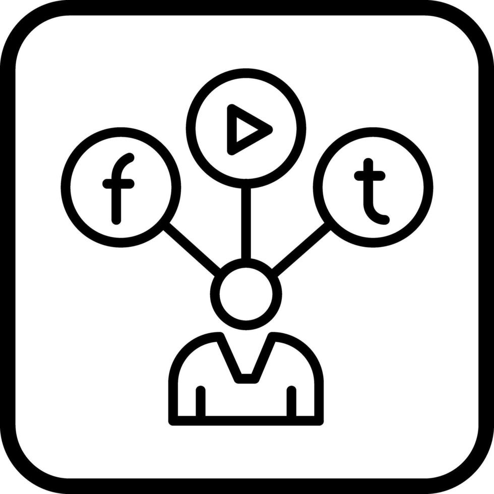 Social Media Influencer Icon Design vector