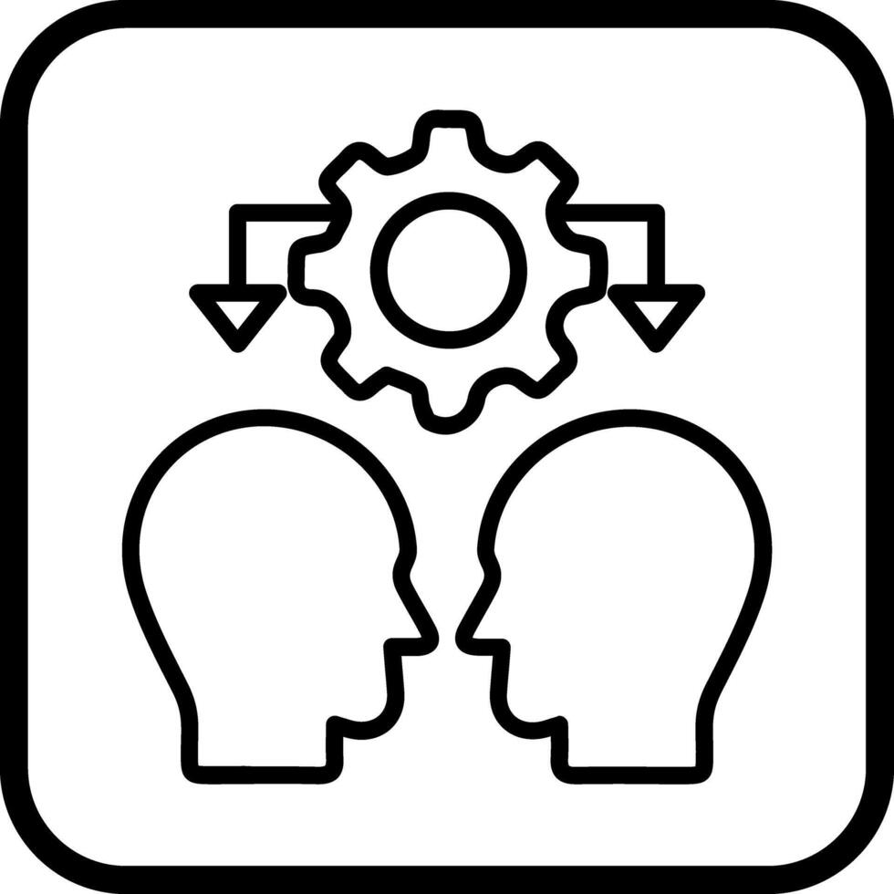 Conflict Management Icon Design vector