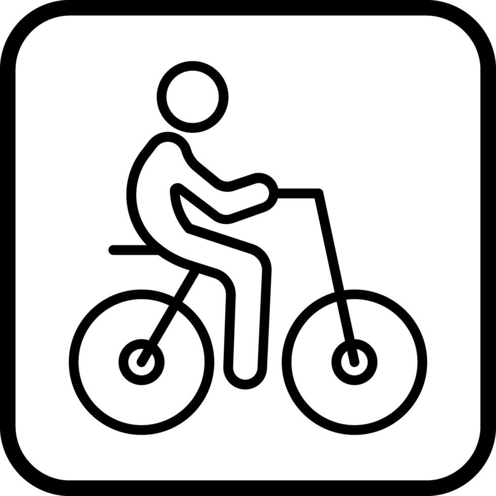 Person Biking Icon Design vector