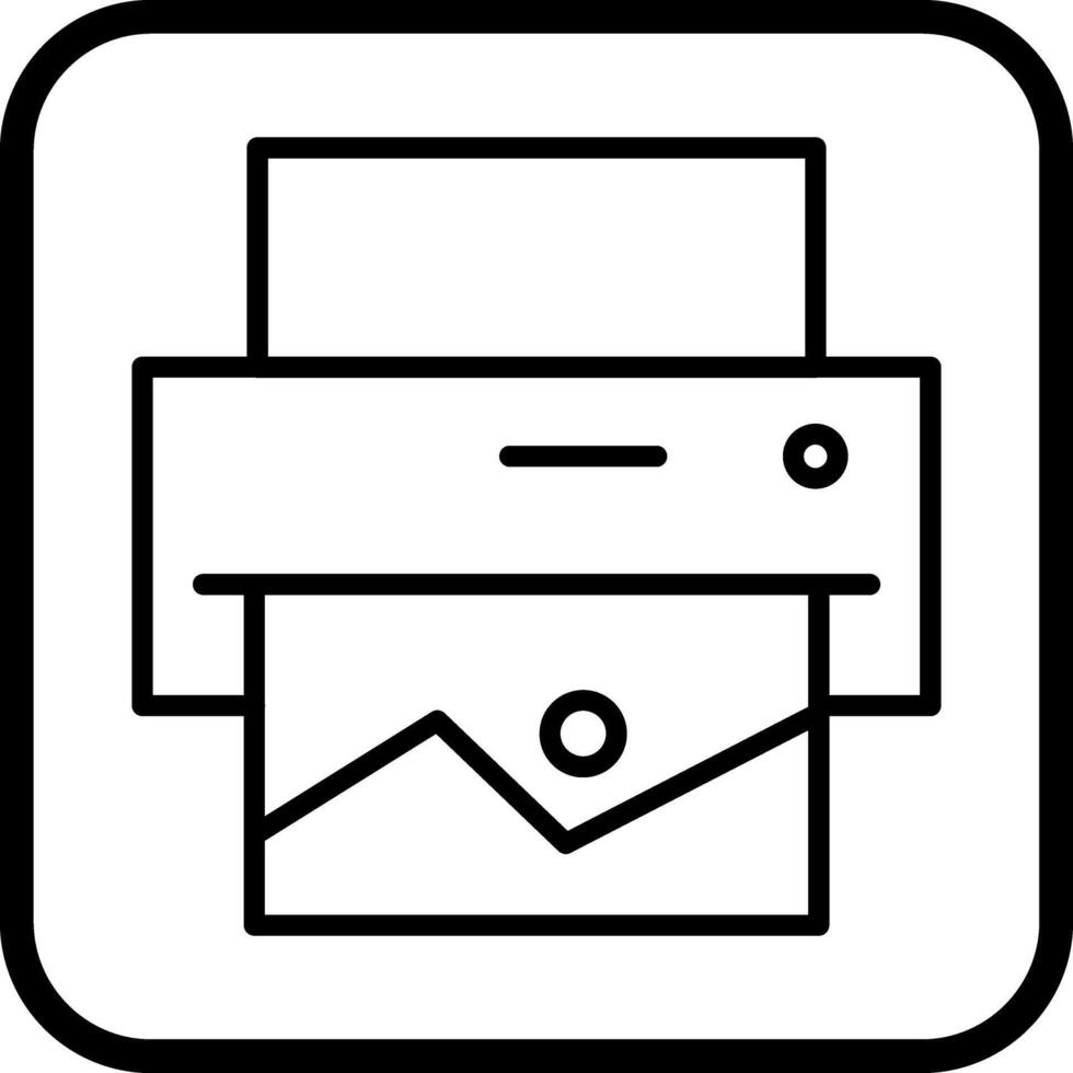 Photo Printing Icon Design vector