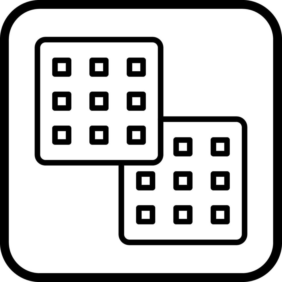 Waffle Icon Design vector