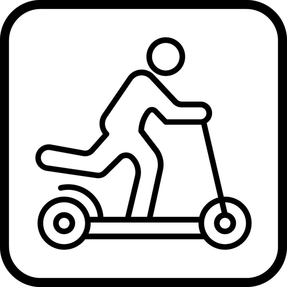Kick Scooter Icon Design vector