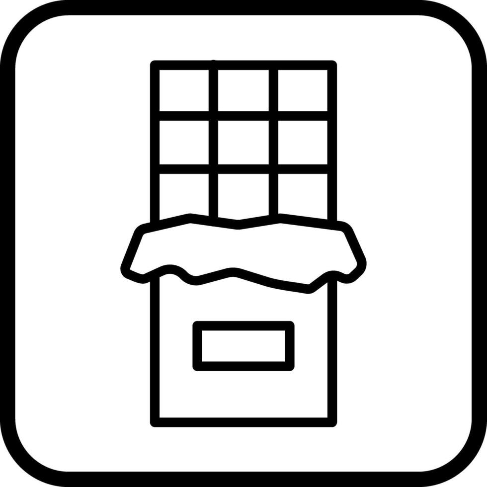 Chocolate Bar Icon Design vector