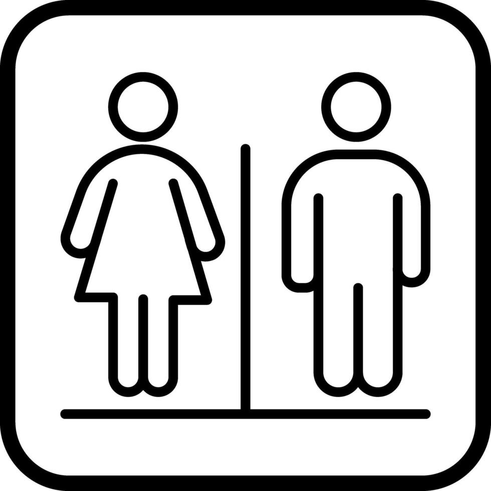 Restroom Sign Icon Design vector