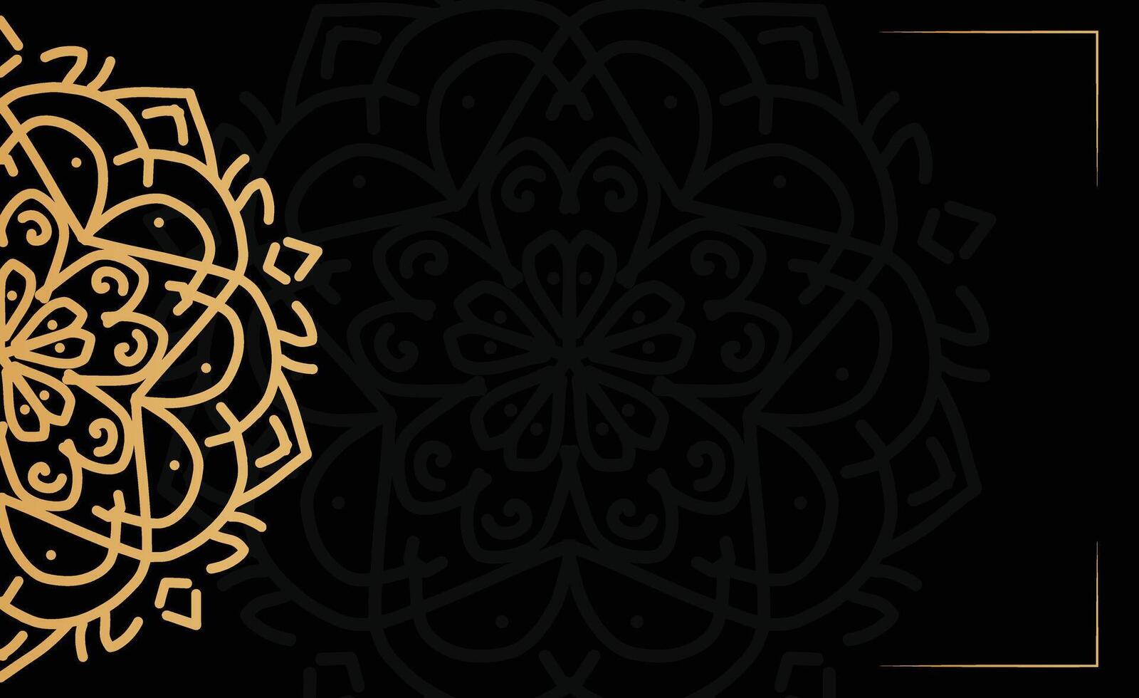 Luxury mandala gold arabesque background template for flyers, menus, brochures, and invitations vector