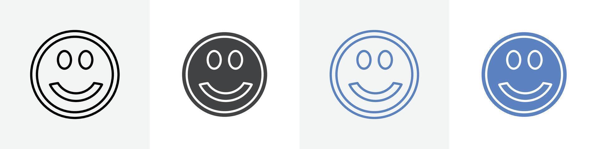 emoji icon set use for web ui or app vector