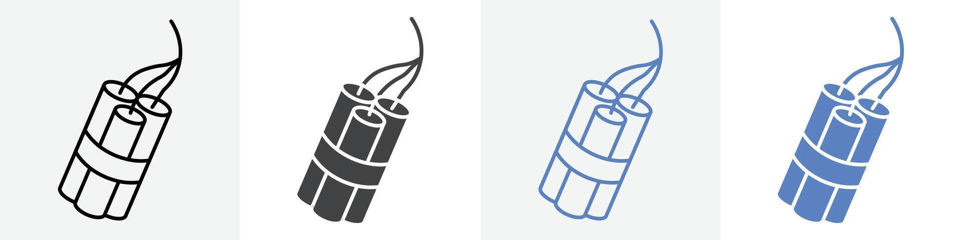 dynamites icon set use for web ui or app vector