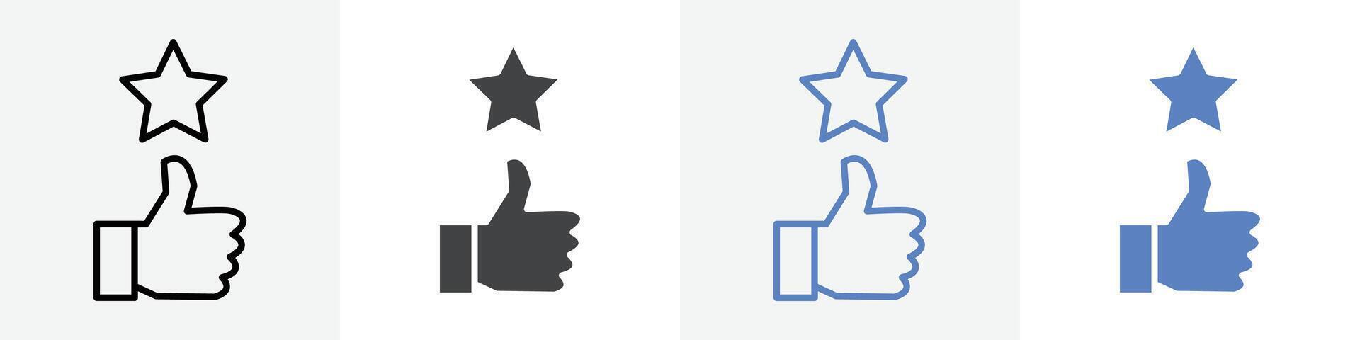 1 star rating icon set use for web ui or app vector