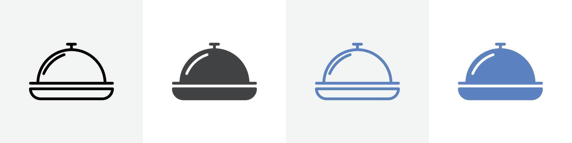 food container icon set use for web ui or app vector