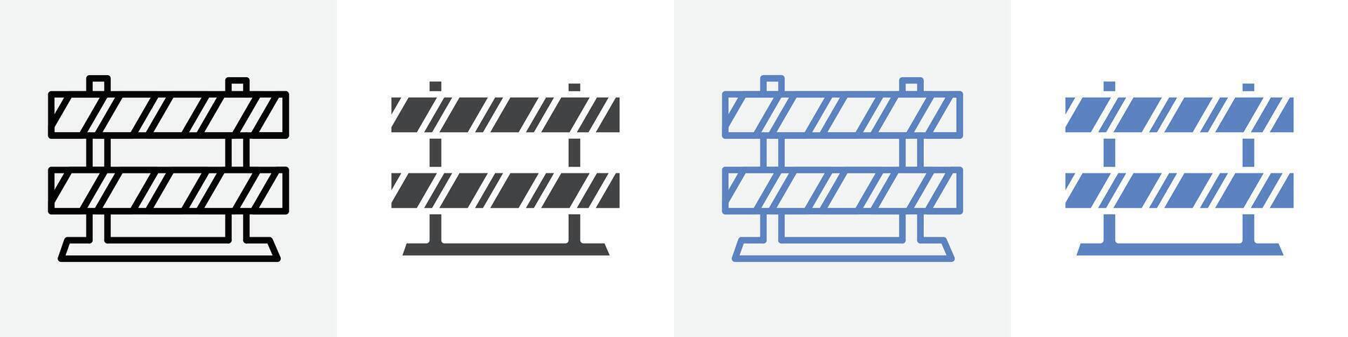 guardrail icon set use for web ui or app vector