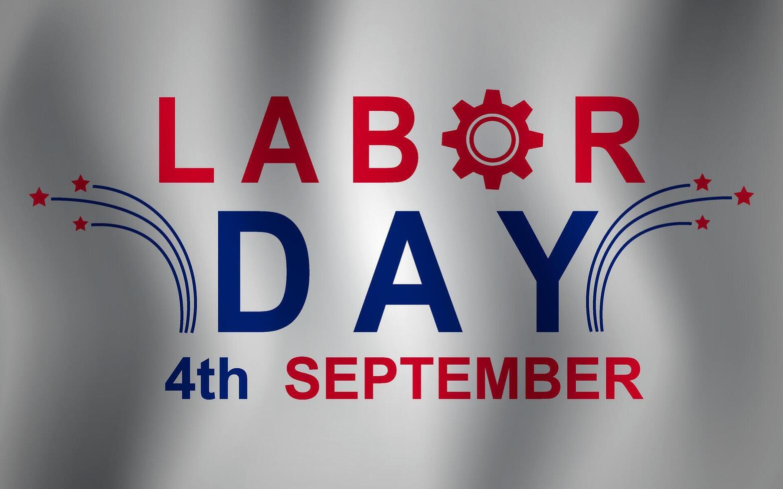 Happy Labor Day Background Design. vector