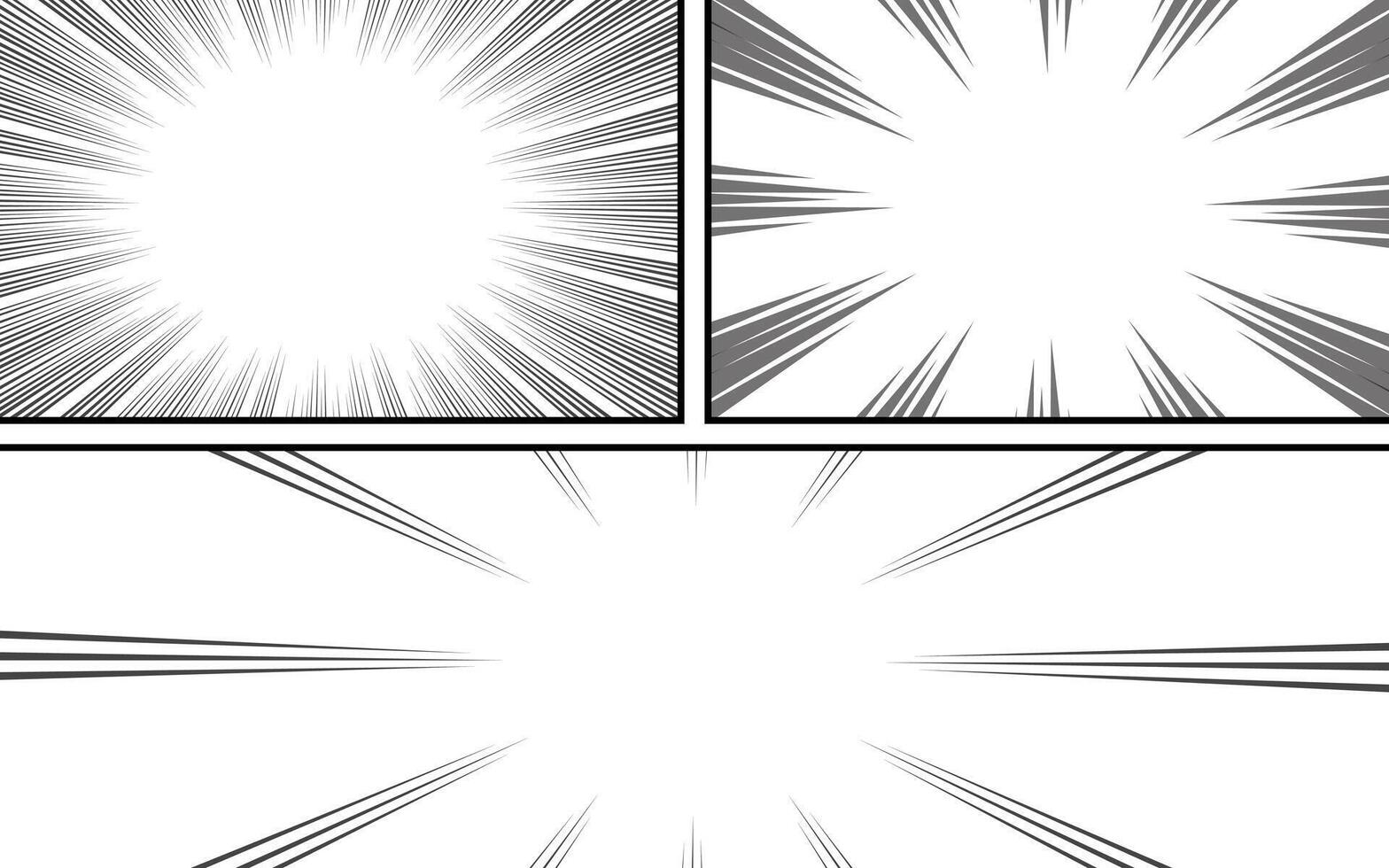 Blank comic page abstract background template vector