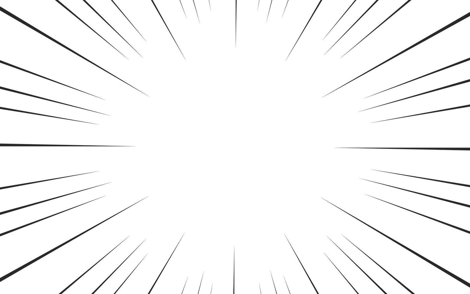 Radial lines background for comic books. Manga speed frame, explosion background. vector