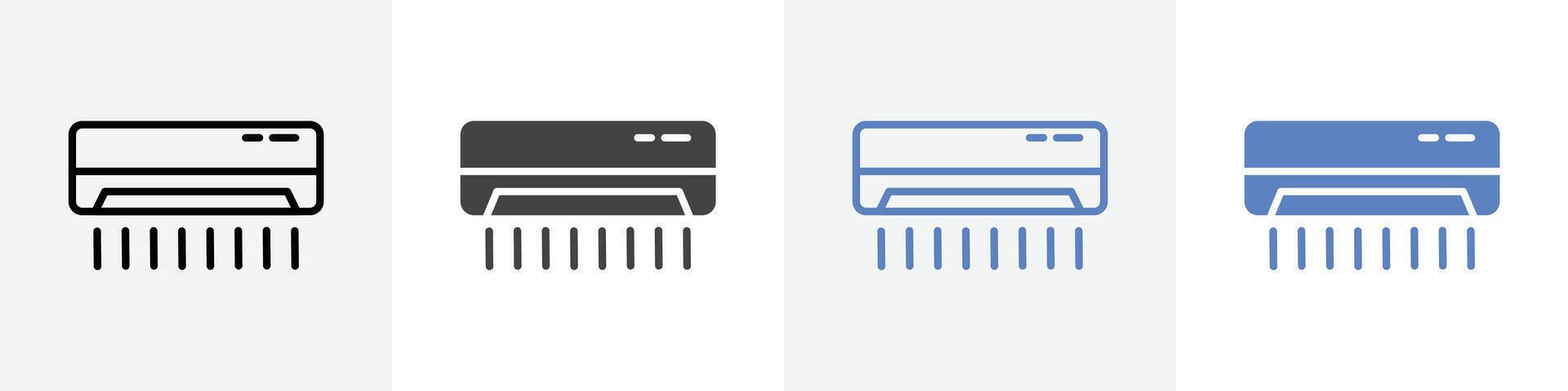air condition icon set use for web ui or app vector
