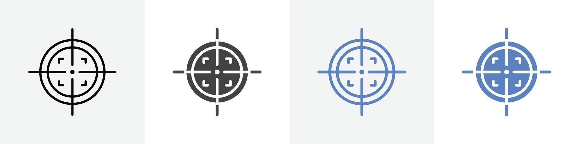 aim icon set use for web ui or app vector