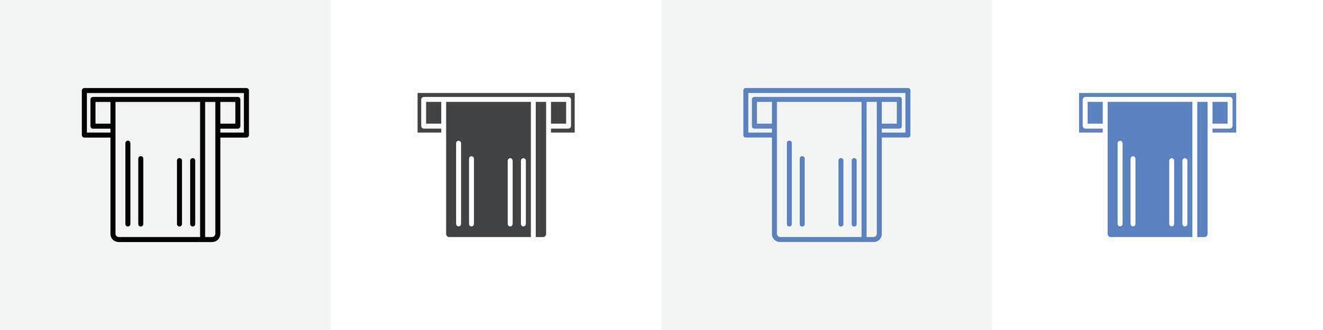 atm insert card icon set use for web ui or app vector