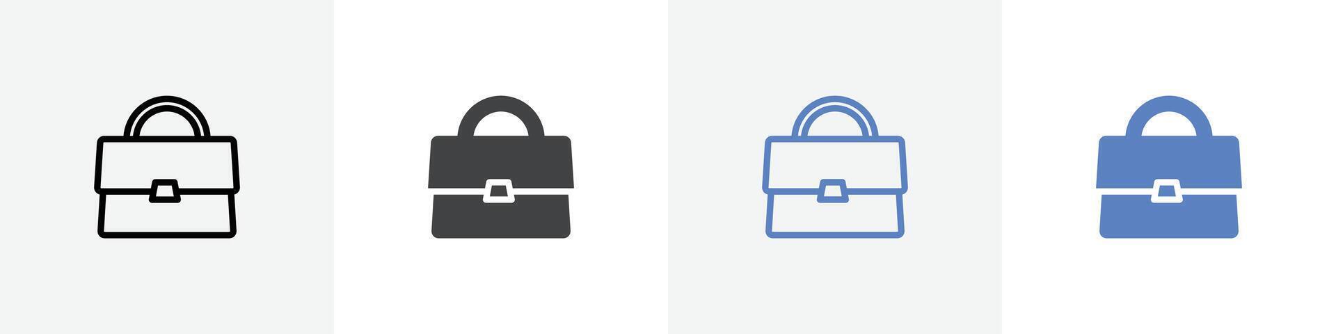 bag icon set use for web ui or app vector