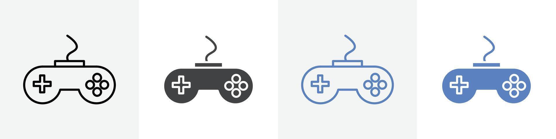 controller icon set use for web ui or app vector