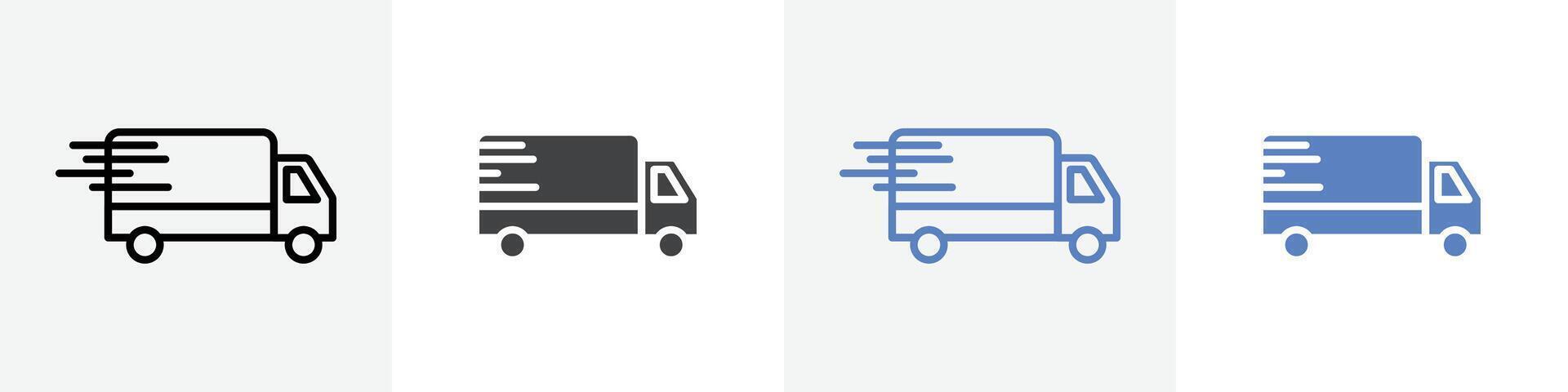 delivery icon set use for web ui or app vector