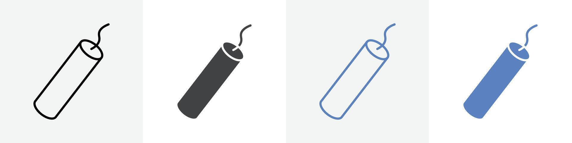 dynamite icon set use for web ui or app vector