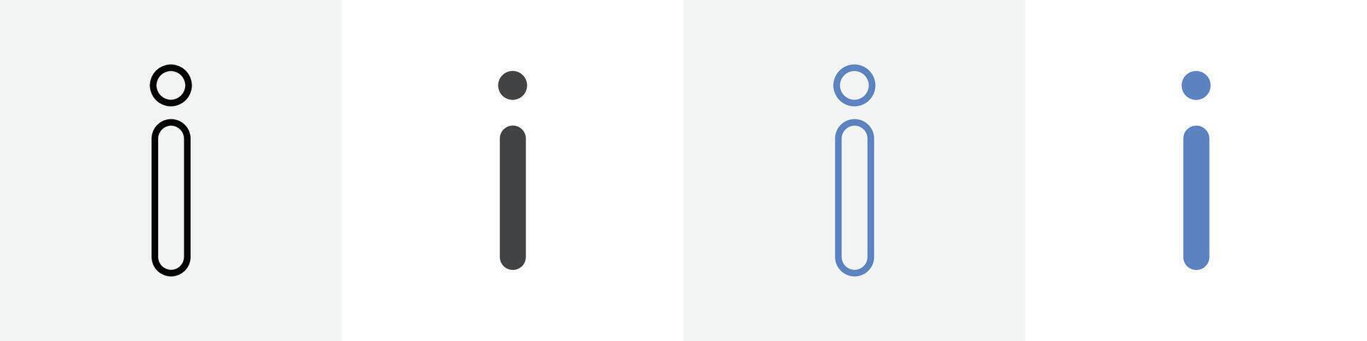 info icon set use for web ui or app vector
