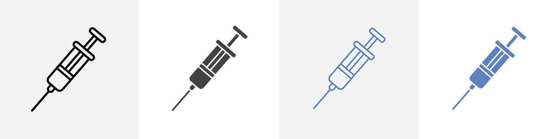 injection icon set use for web ui or app vector