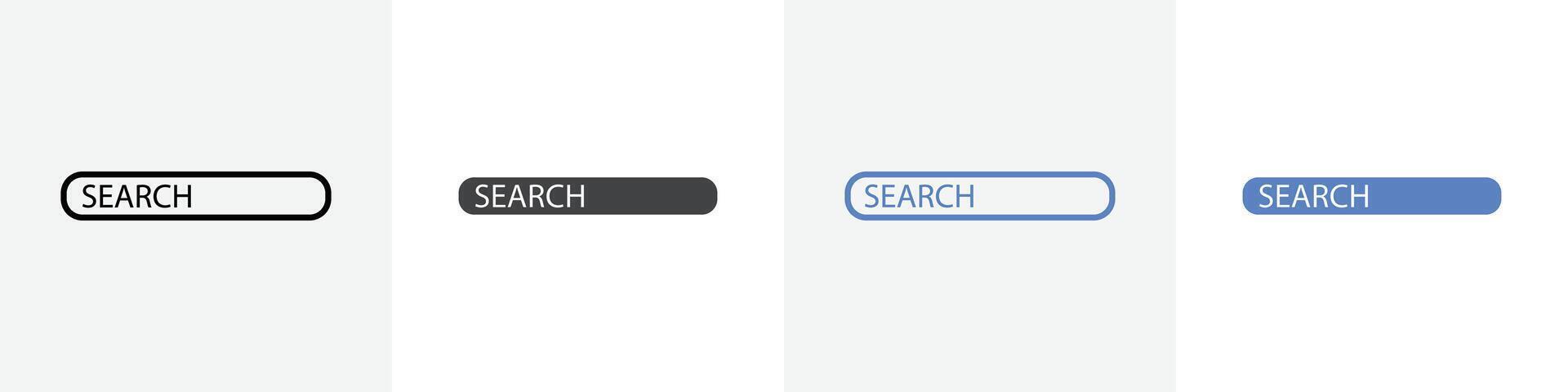 search icon set use for web ui or app vector