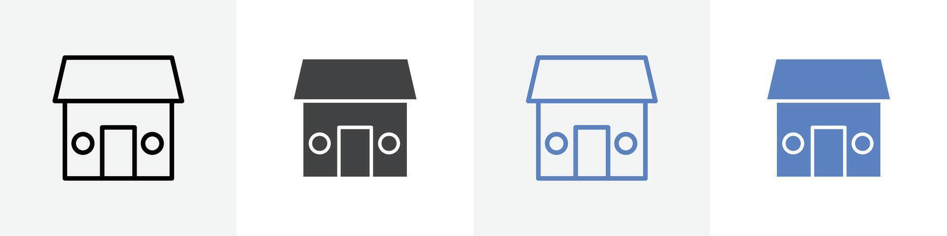 shop icon set use for web ui or app vector