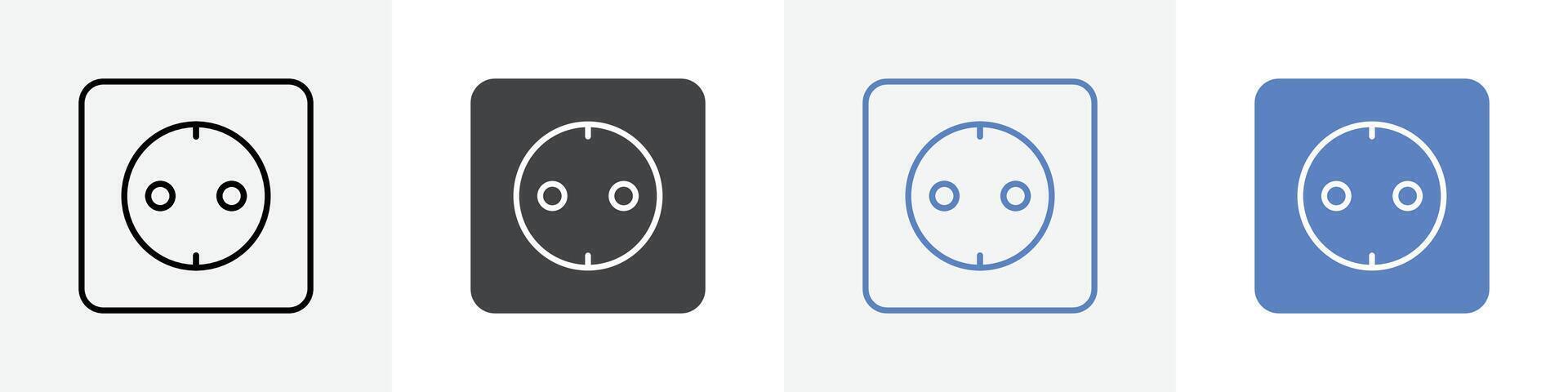 switch board icon set use for web ui or app vector
