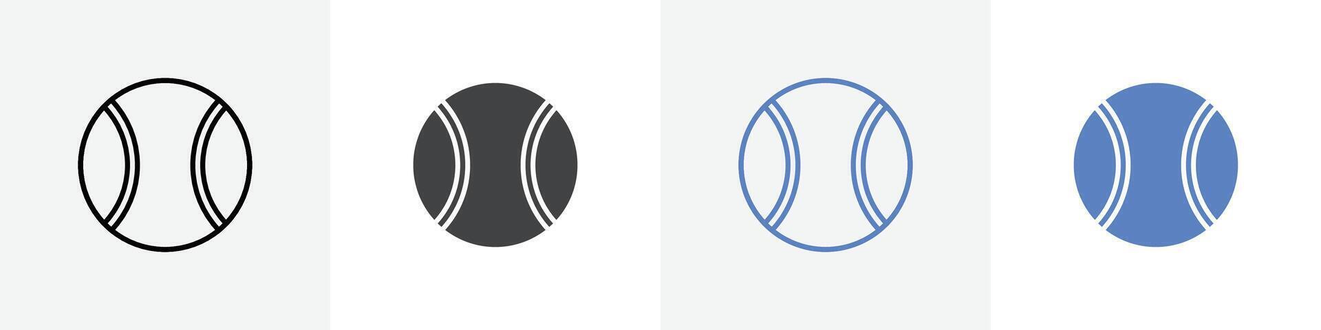 tennis ball icon set use for web ui or app vector
