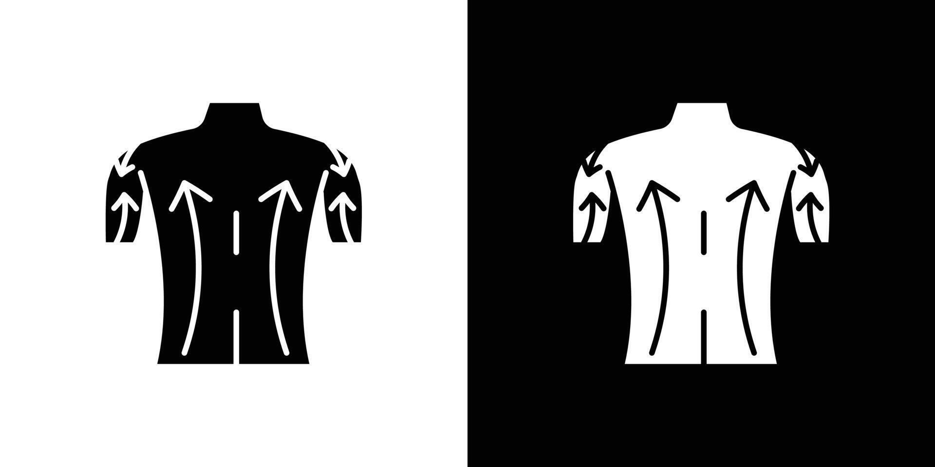 Back massage icon Outline sign symbol set vector