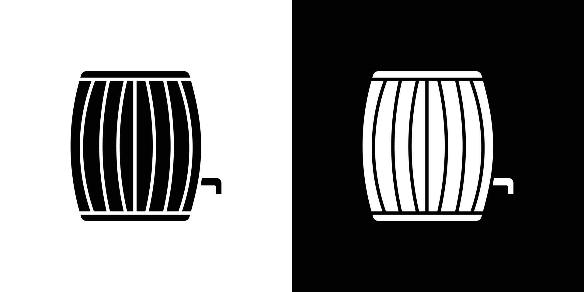 Barrel of beer icon Outline sign symbol set vector
