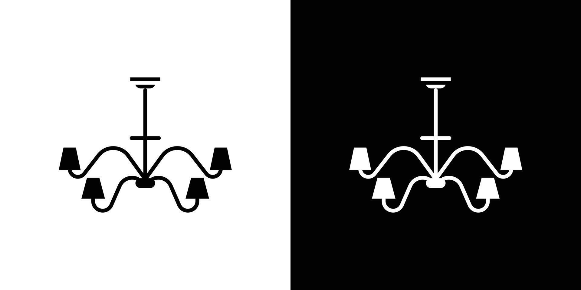 Chandelier icon Outline sign symbol set vector