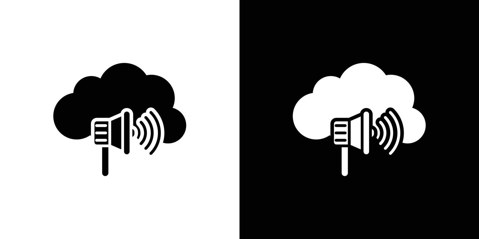 Cloud Marketing icon Outline sign symbol set vector