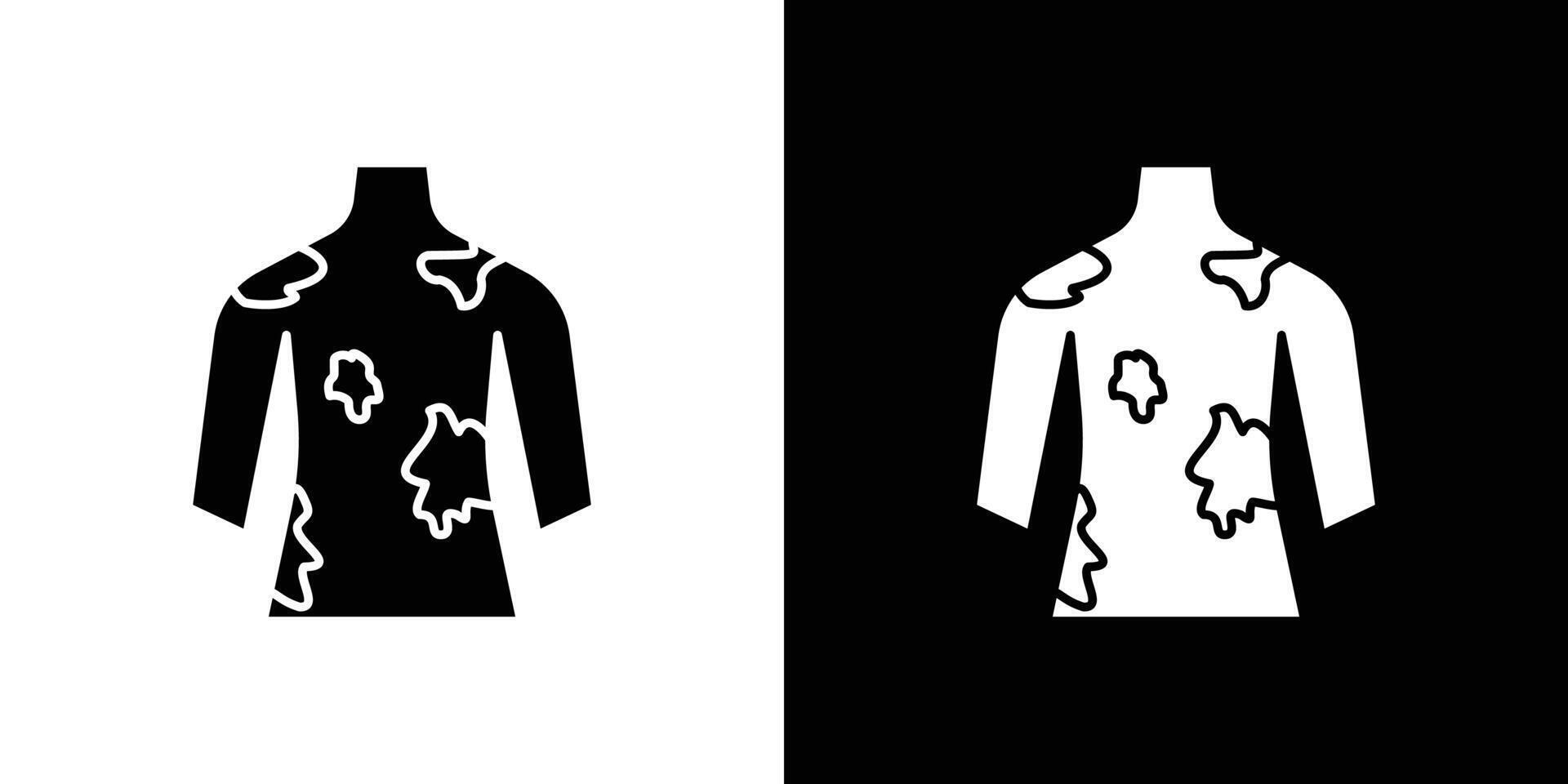 Contact Dermatitis icon Outline sign symbol set vector